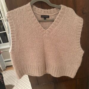 Banana Republic Women's Tan V-Neck Sweater Vest